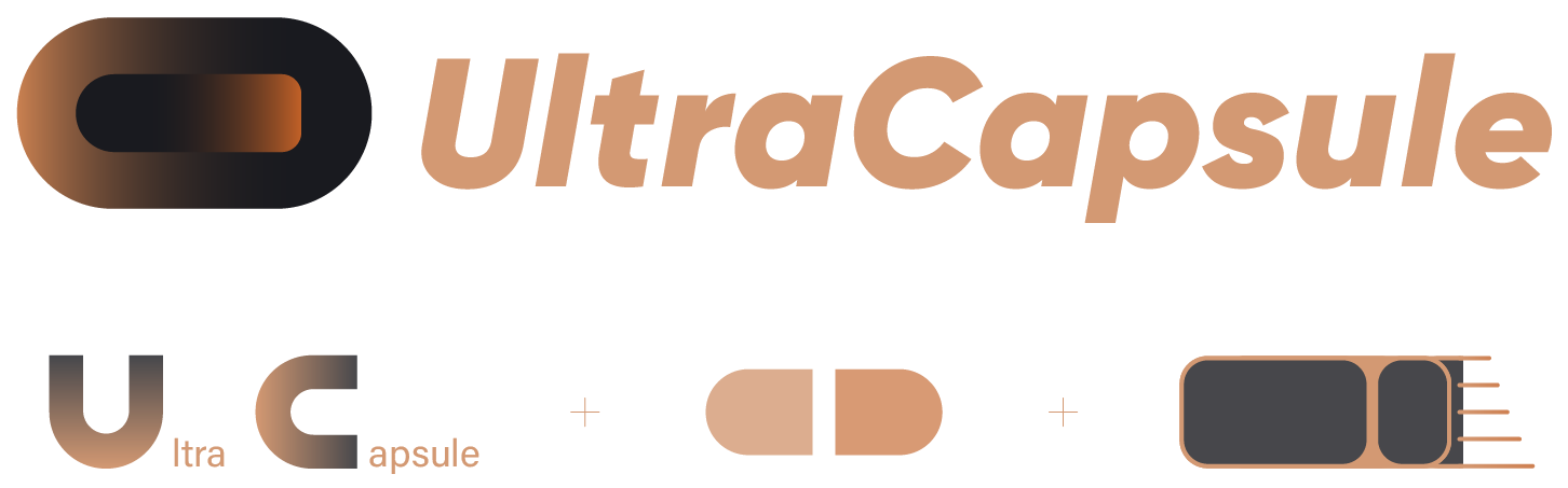UltraCapsule logo design board